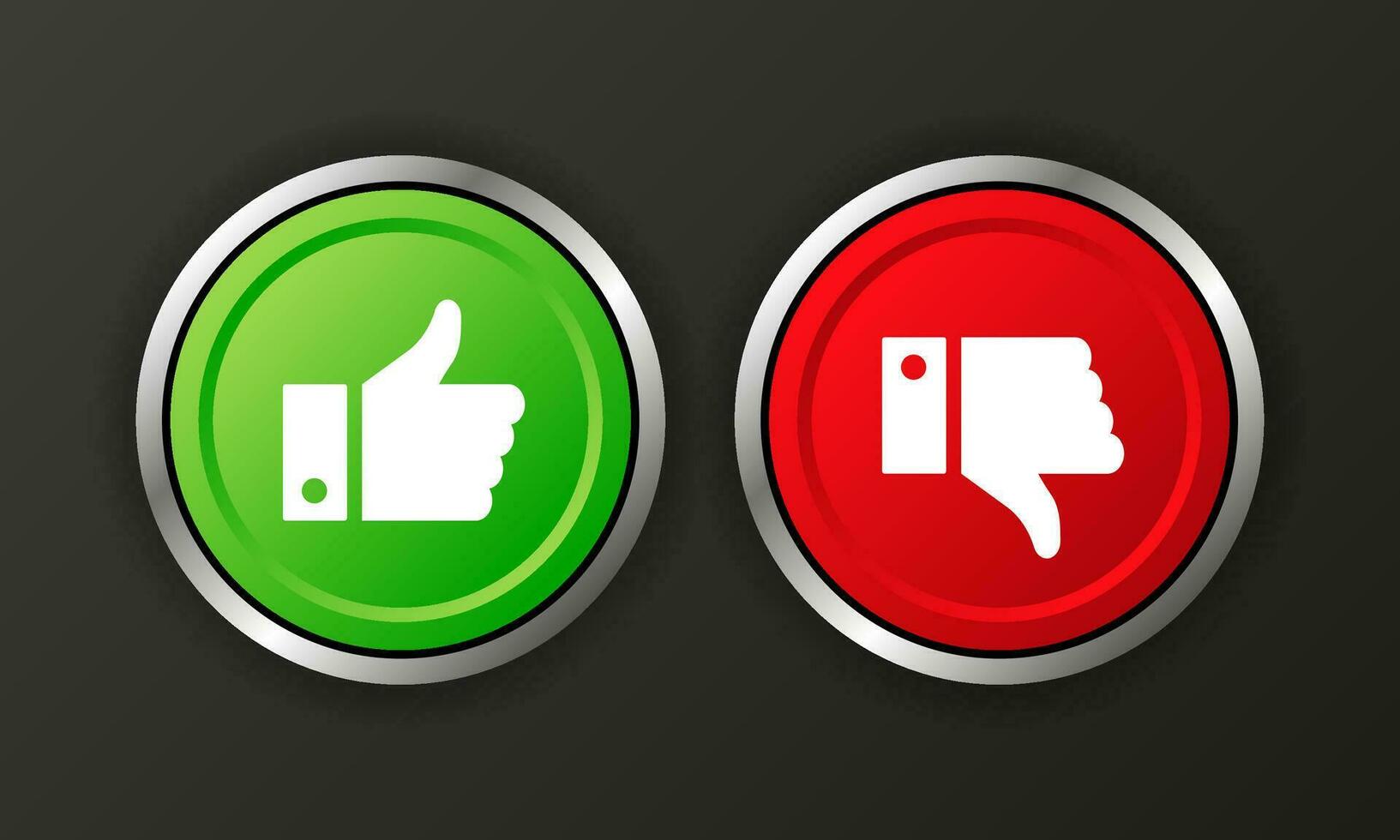 Yes and No check marks icon on white background. Flat simple style trend modern red and green checkmark. vector