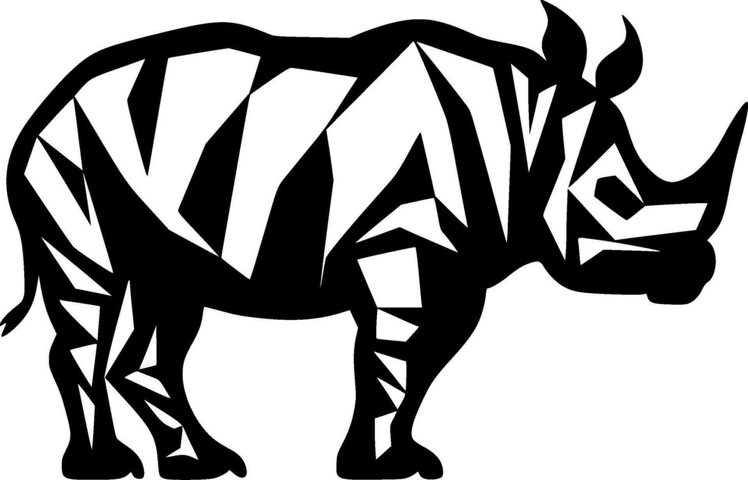 rinoceronte - alto calidad vector logo - vector ilustración ideal para camiseta gráfico