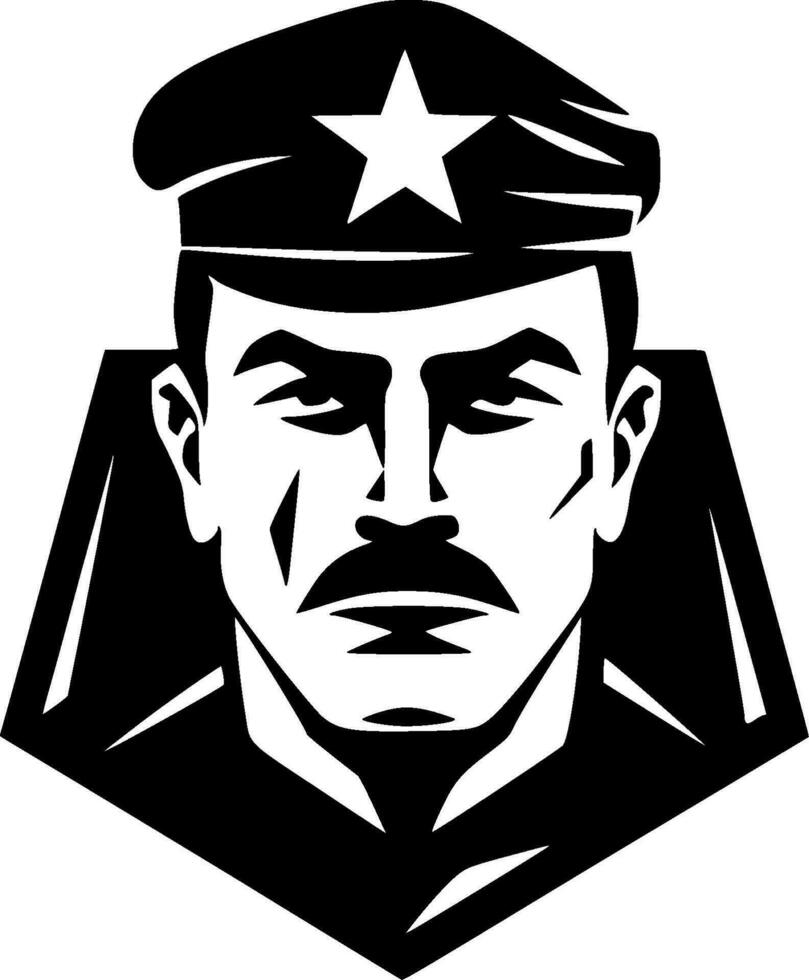 militar - alto calidad vector logo - vector ilustración ideal para camiseta gráfico