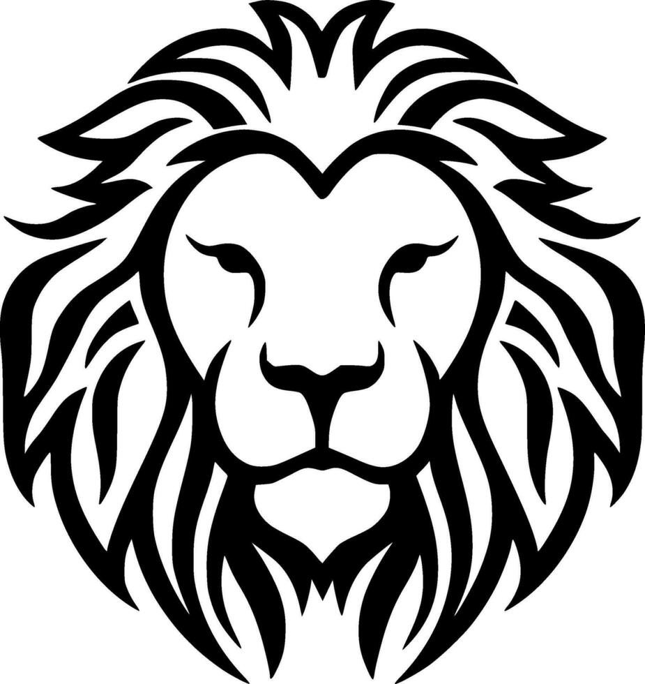 Lion - Minimalist and Flat Logo - Vector illustration