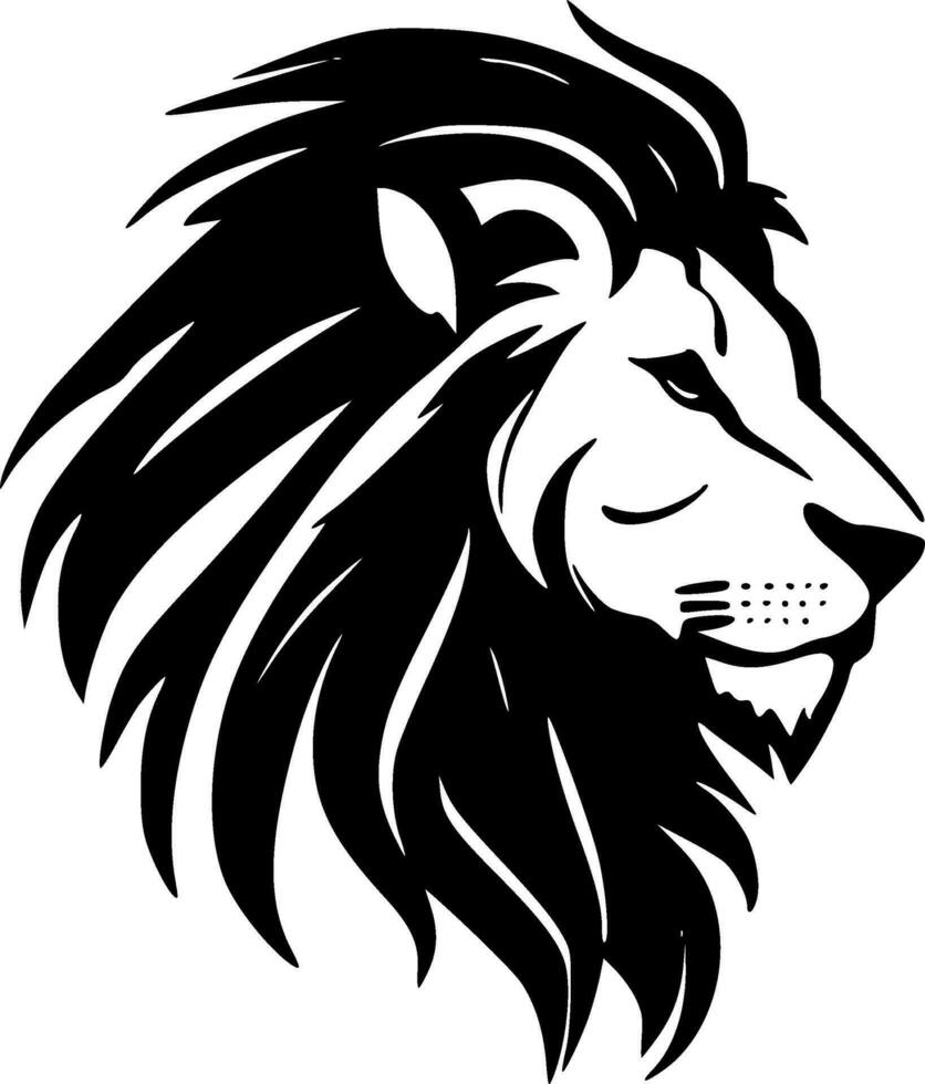 Lion - Minimalist and Flat Logo - Vector illustration