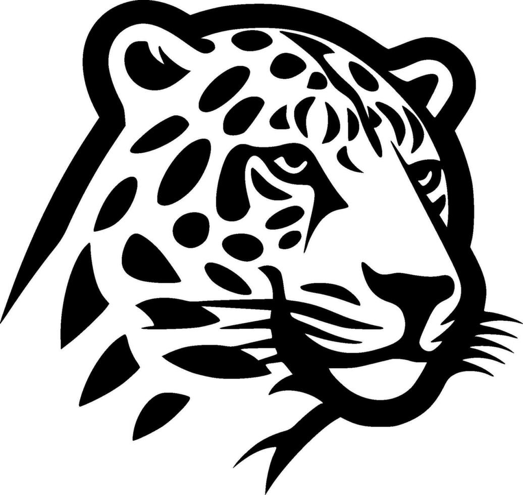 Leopard, Minimalist and Simple Silhouette - Vector illustration