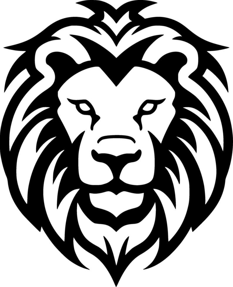 Lion - Minimalist and Flat Logo - Vector illustration