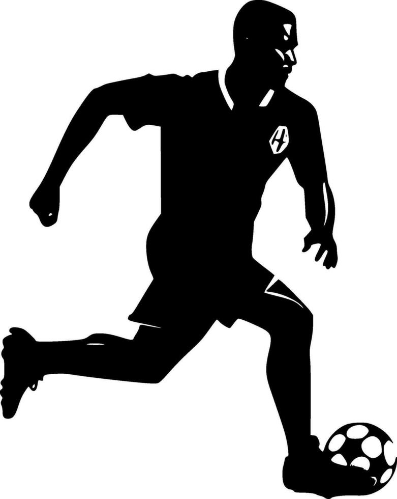Football, Black and White Vector illustration