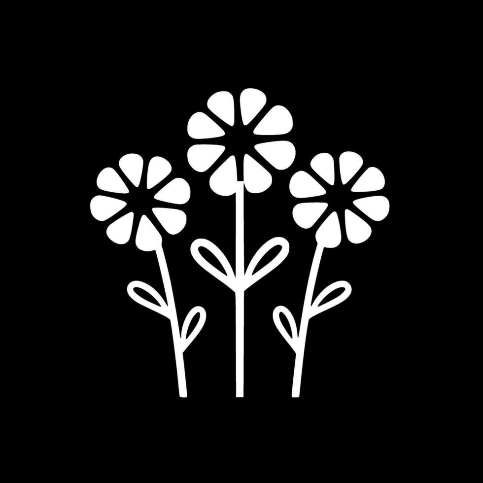 flores - minimalista y plano logo - vector ilustración