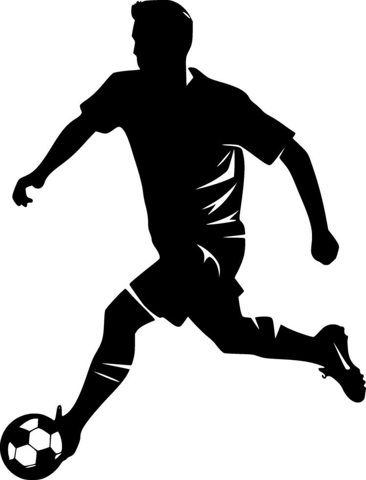 Football, Minimalist and Simple Silhouette - Vector illustration