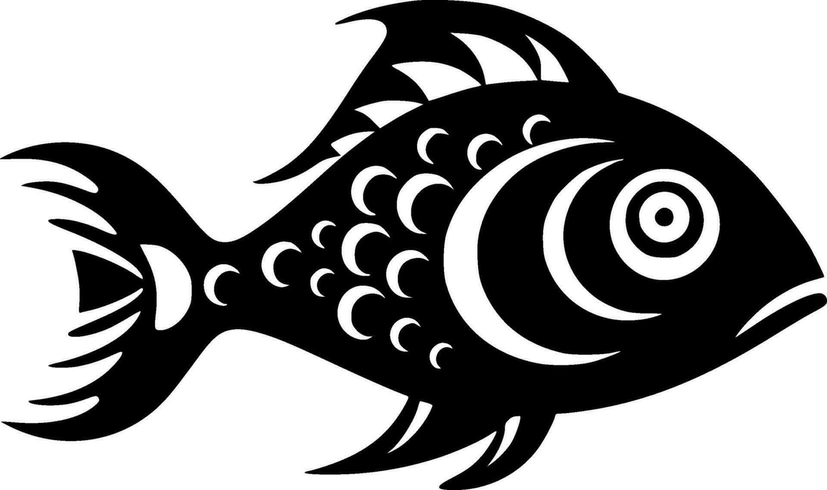 Fish - High Quality Vector Logo - Vector illustration ideal for T-shirt graphic