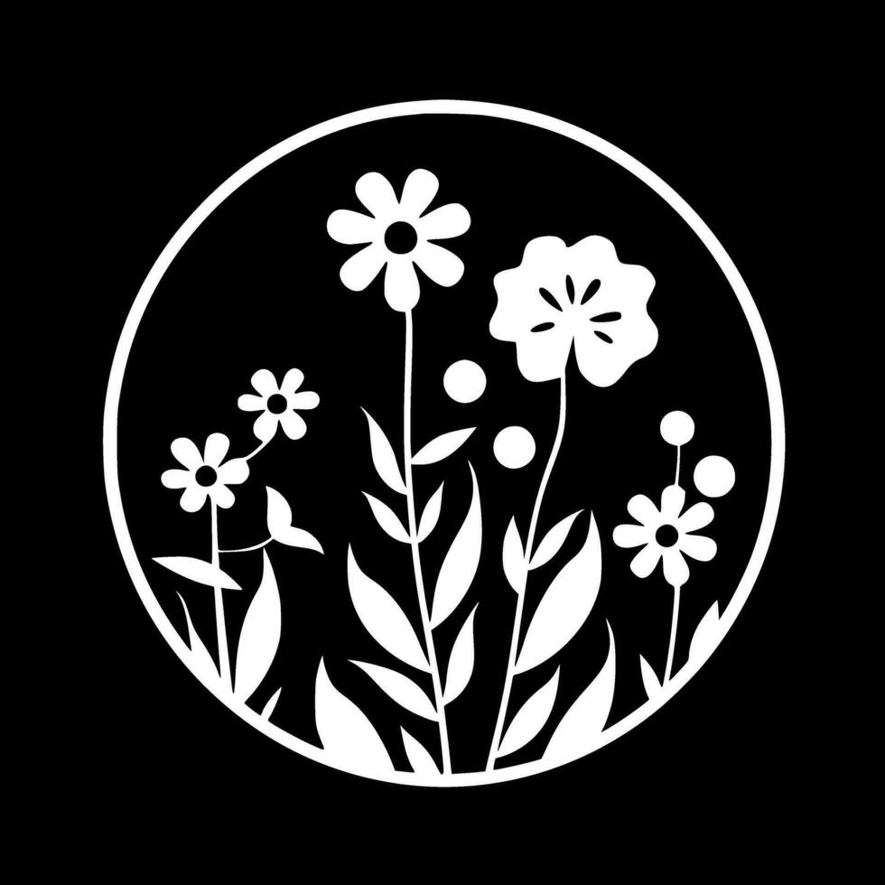 Floral - High Quality Vector Logo - Vector illustration ideal for T-shirt graphic