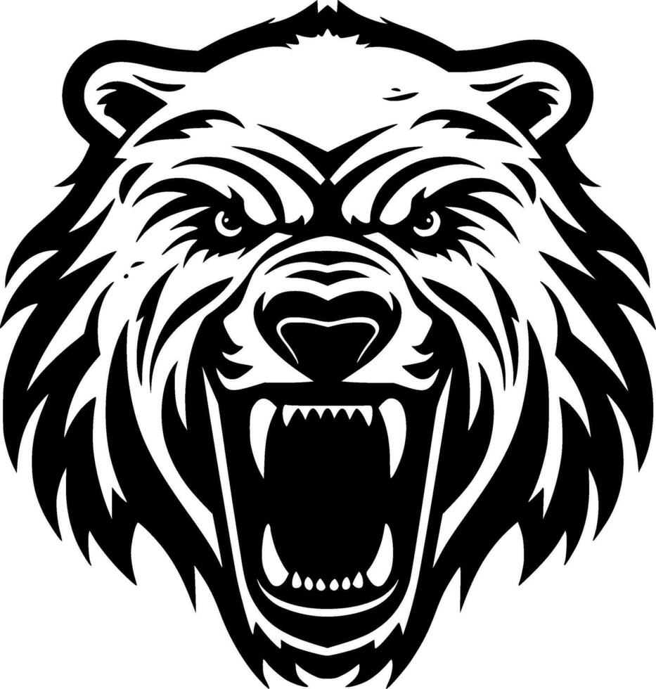 Bear - High Quality Vector Logo - Vector illustration ideal for T-shirt graphic