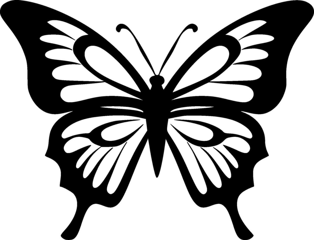 Butterfly - Minimalist and Flat Logo - Vector illustration