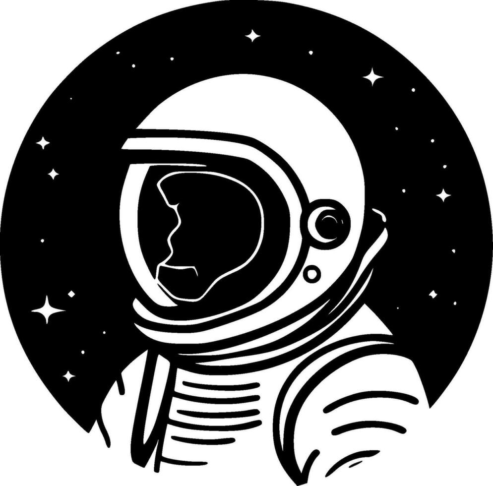 astronauta - alto calidad vector logo - vector ilustración ideal para camiseta gráfico