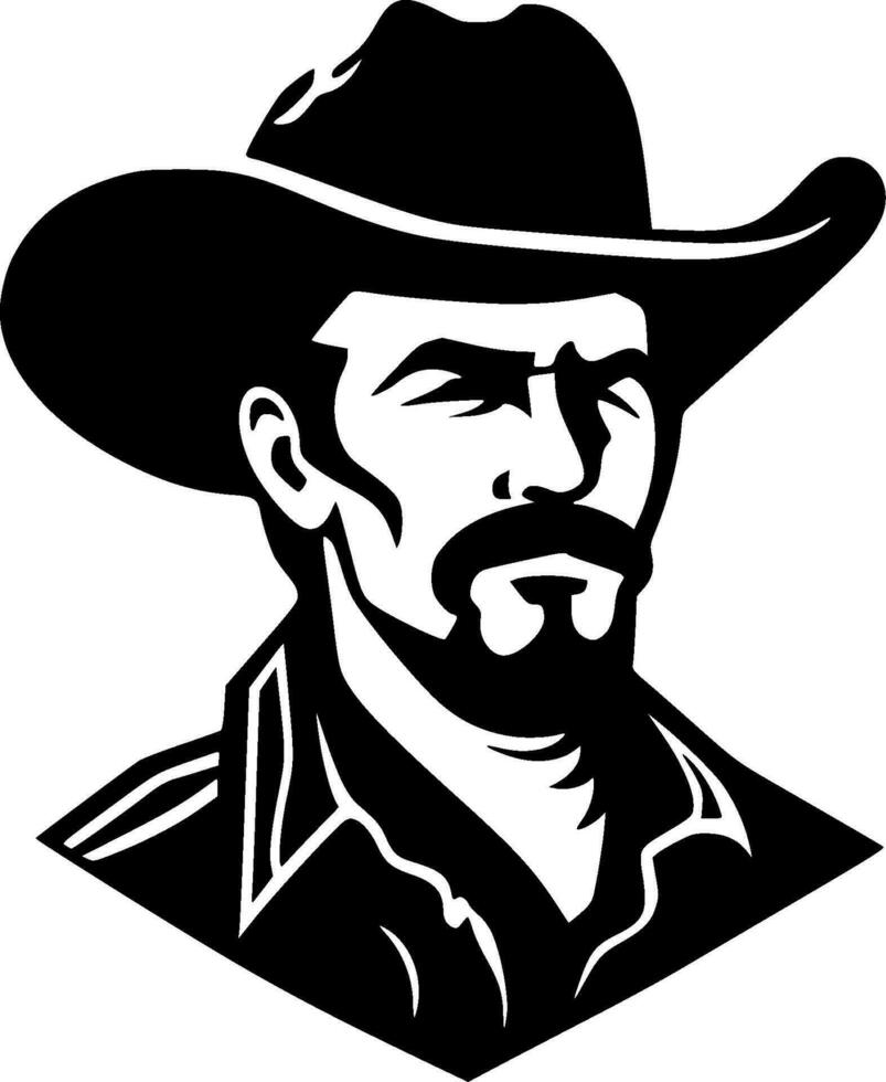 Western, Minimalist and Simple Silhouette - Vector illustration