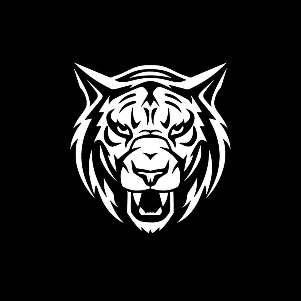Tiger - Minimalist and Flat Logo - Vector illustration