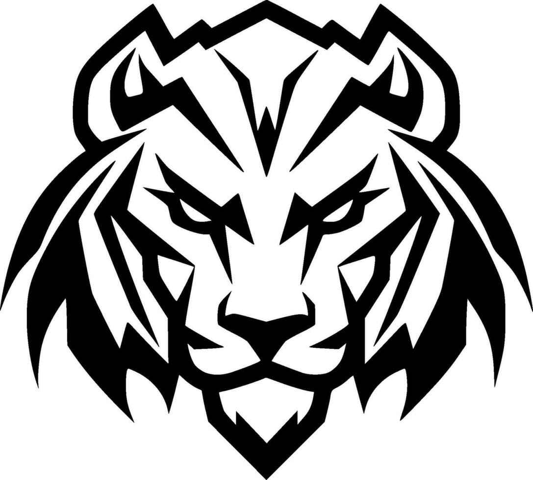 Tiger - Minimalist and Flat Logo - Vector illustration