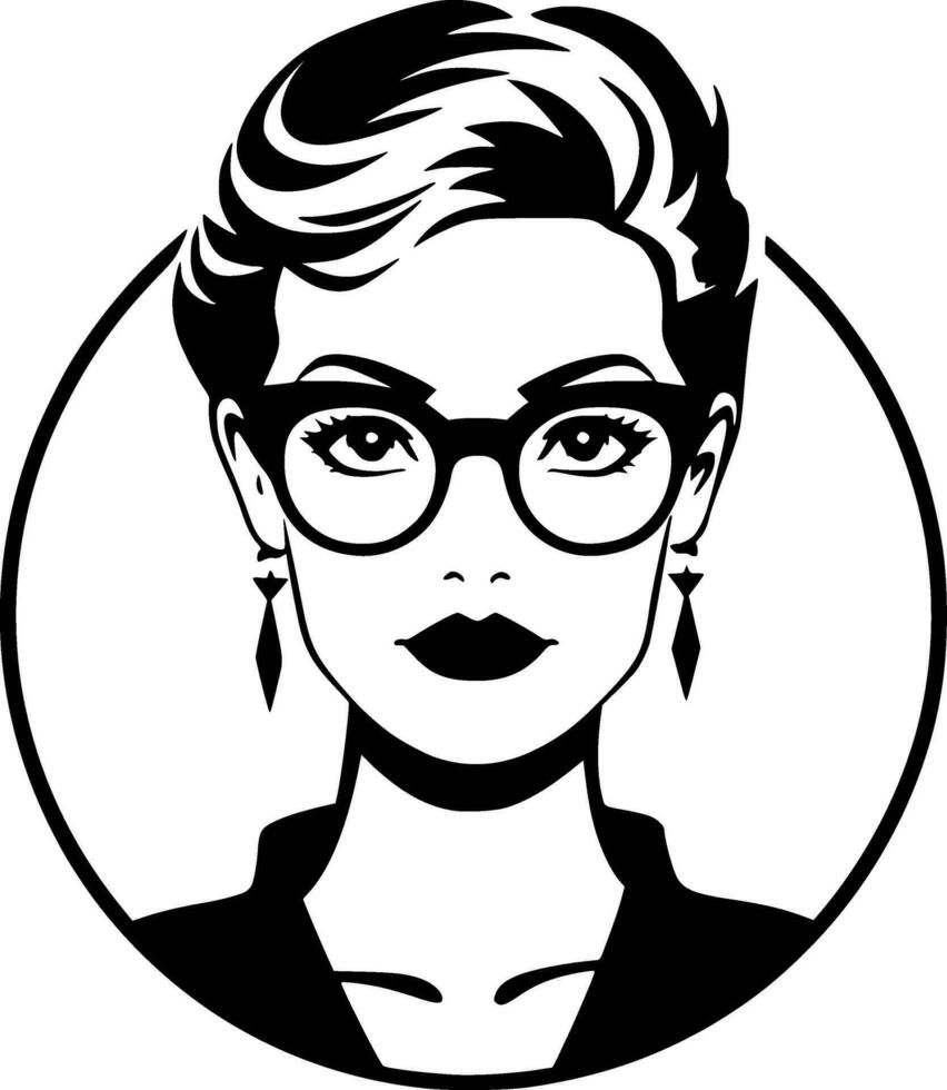 Teacher - Minimalist and Flat Logo - Vector illustration