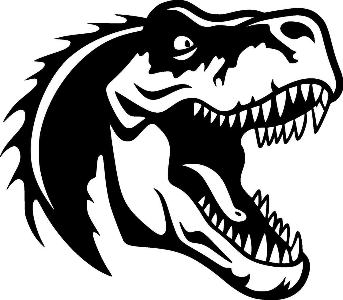 tirano saurio Rex - minimalista y plano logo - vector ilustración