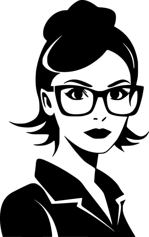 Teacher, Minimalist and Simple Silhouette - Vector illustration