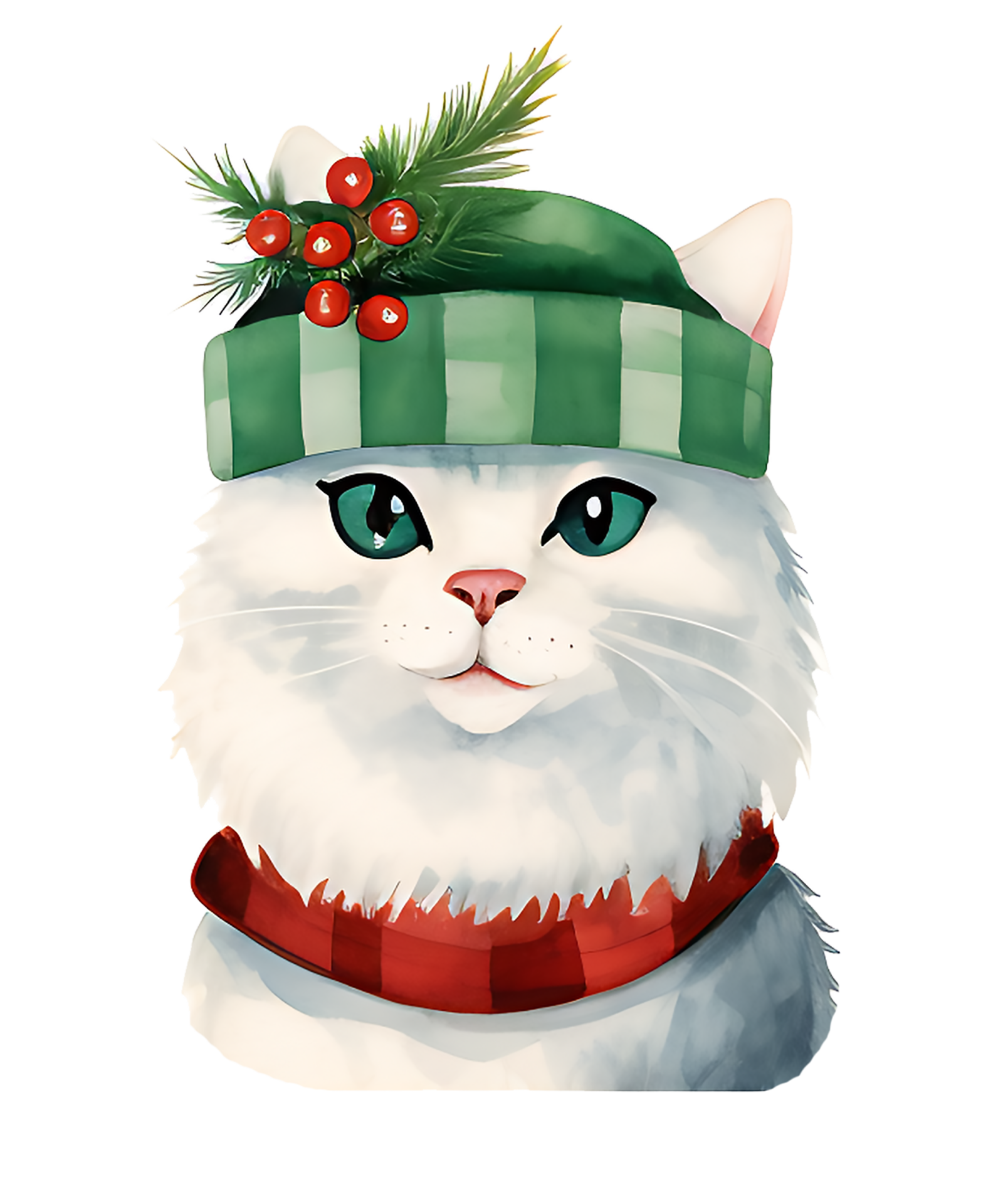 Super Cute Christmas Cats Clipart. 34341745 PNG