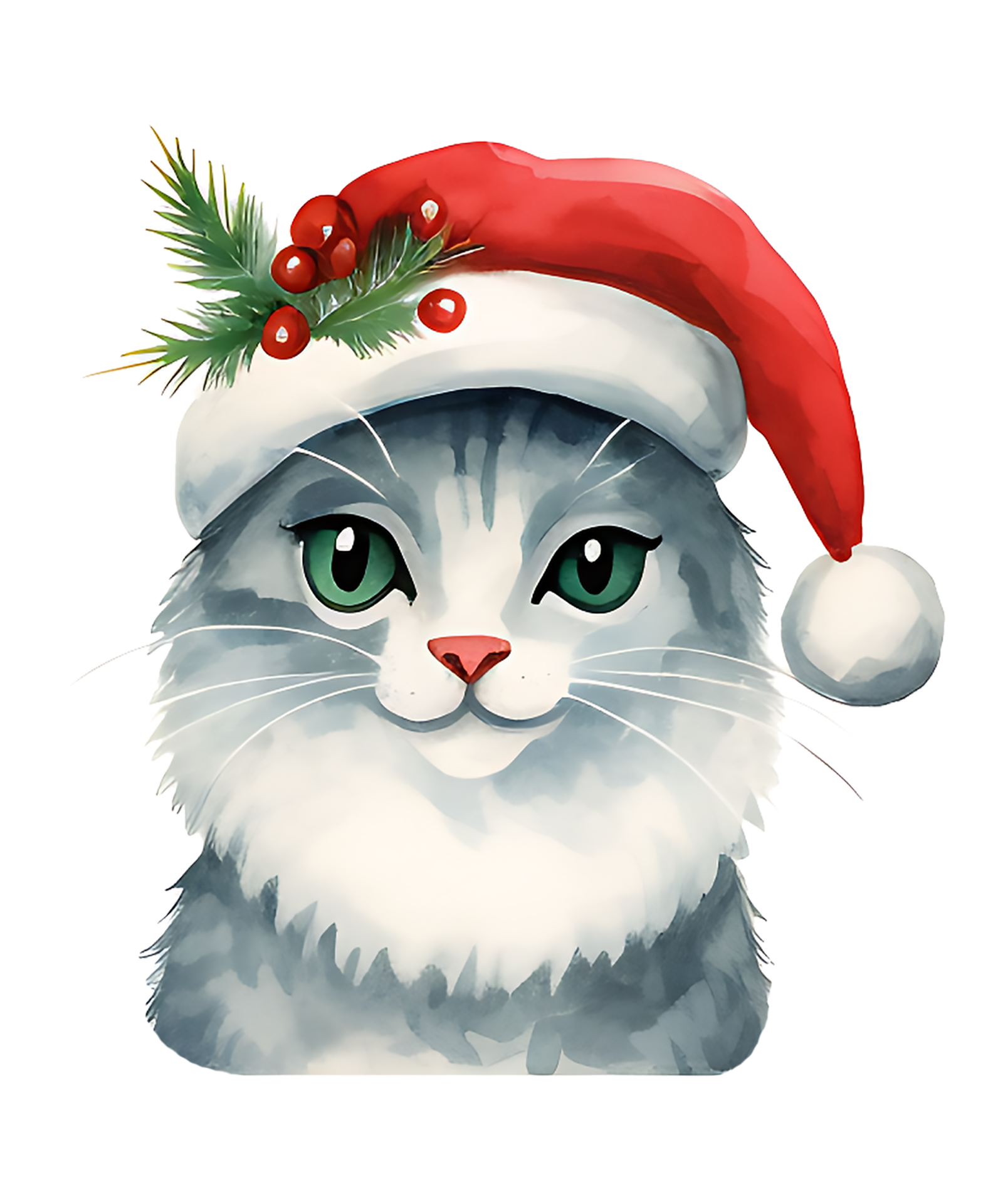 Super Cute Christmas Cats Clipart. 34341747 PNG