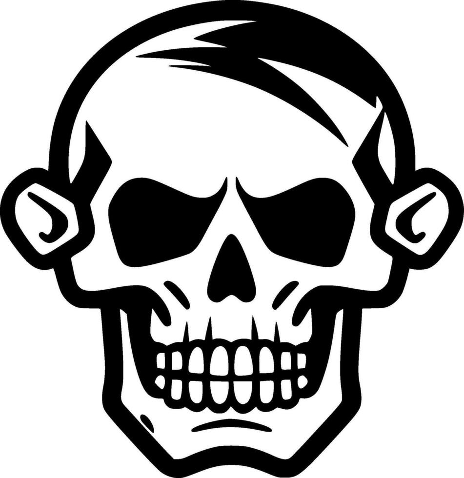 Skull, Minimalist and Simple Silhouette - Vector illustration