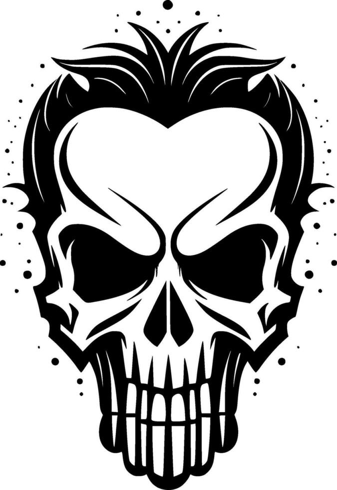 Skull - Minimalist and Flat Logo - Vector illustration