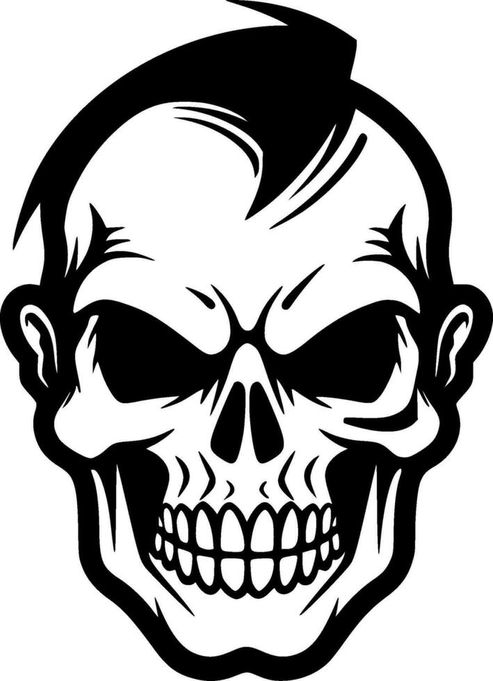 Skull - Minimalist and Flat Logo - Vector illustration