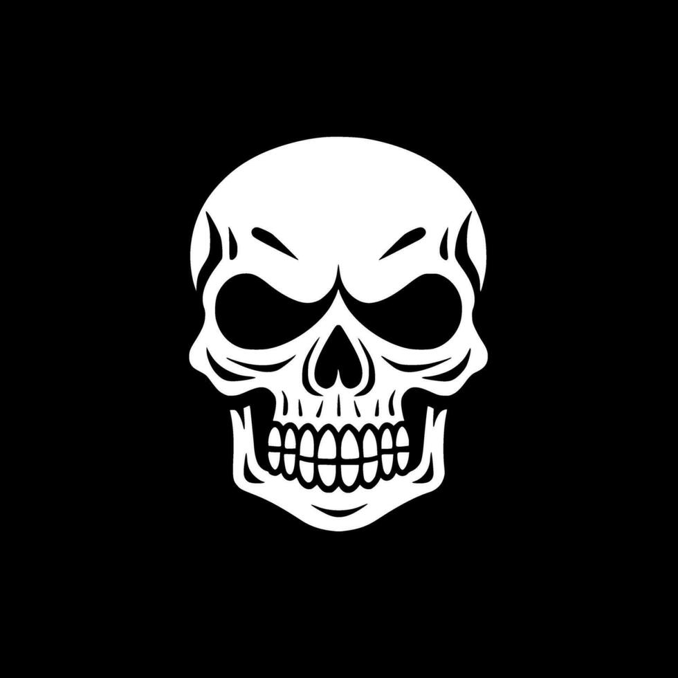 Skull - Minimalist and Flat Logo - Vector illustration