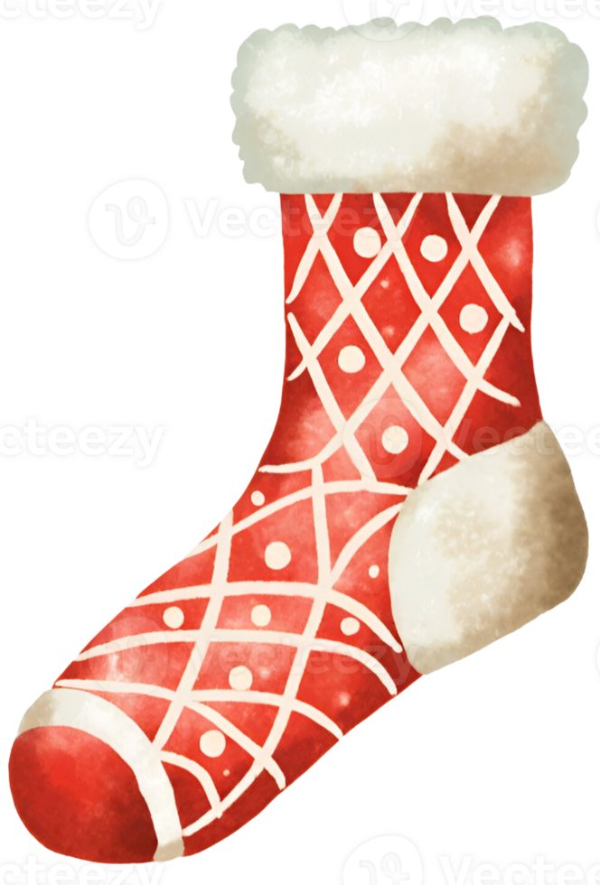 Sock in Christmas. AI Generative png