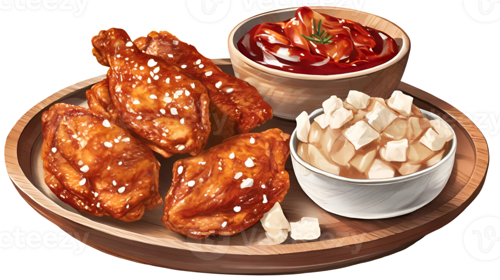 Fried chicken. AI Generative png