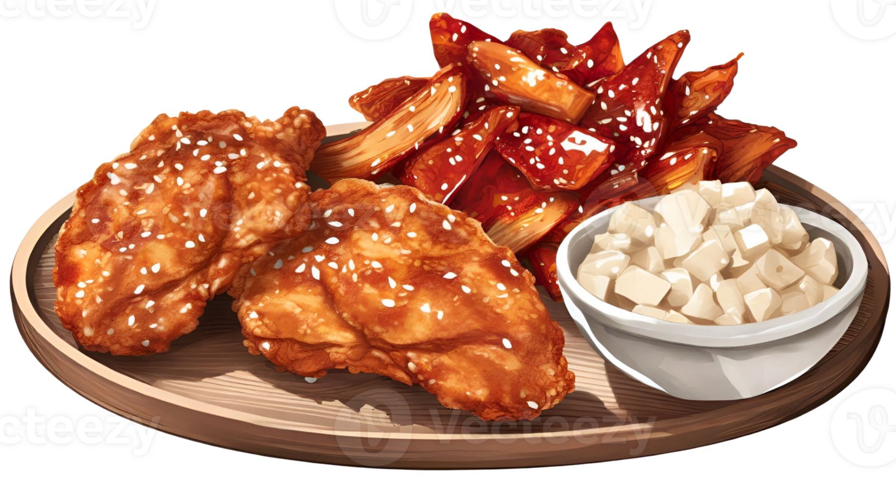 Fried chicken. AI Generative png