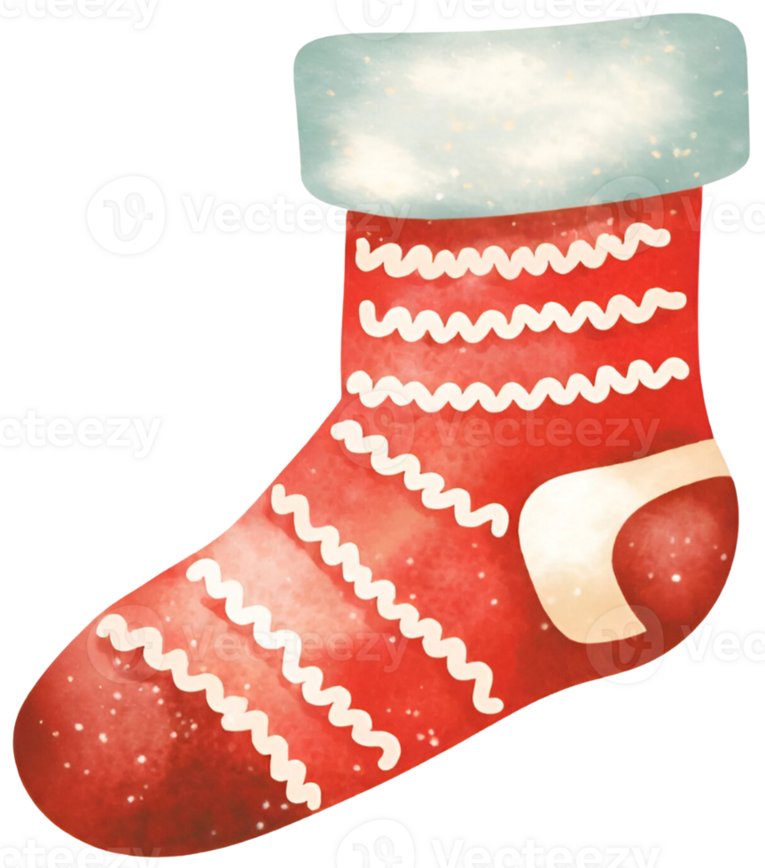 Sock in Christmas. AI Generative png