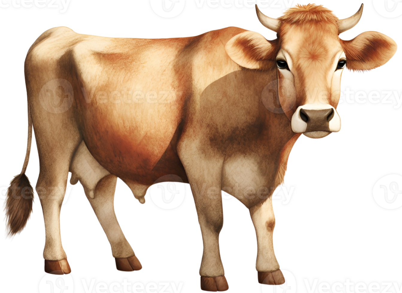 Cow. AI Generative png