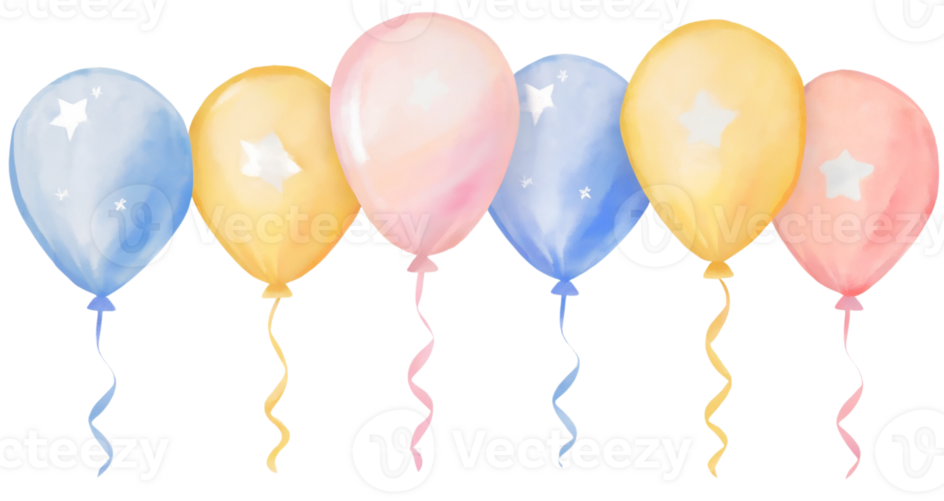 Balloon party. AI Generative png