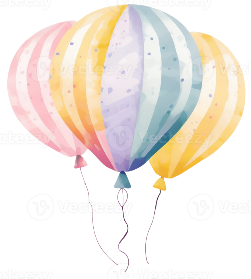 Balloon party. AI Generative png
