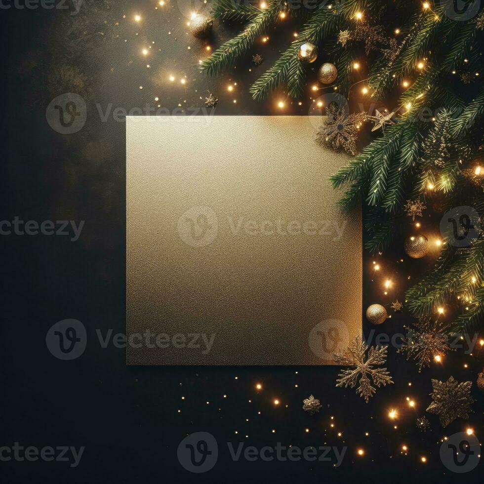 ai generative, cozy Merry Christmas background or happy New Year background. photo