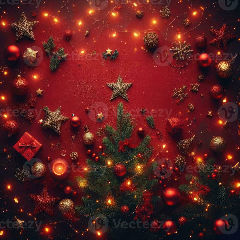 ai generative, cozy Merry Christmas background or happy New Year background. photo