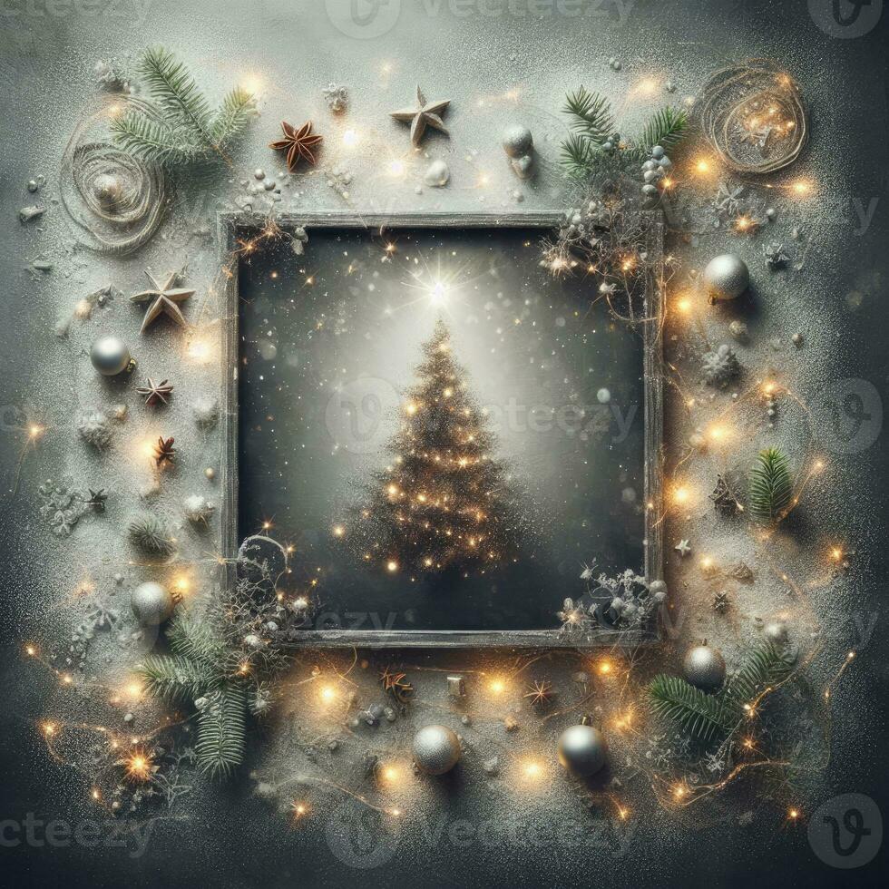 ai generative, cozy Merry Christmas background or happy New Year background. photo