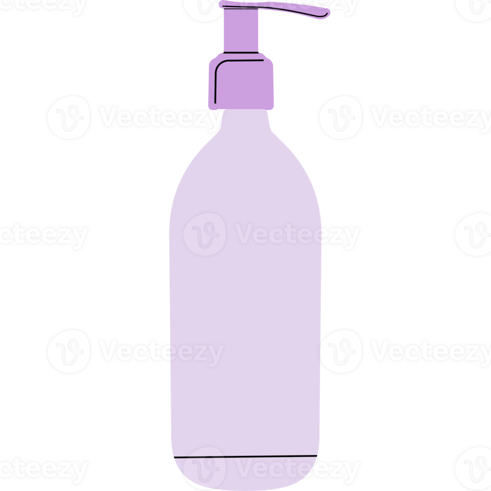 minimalistische vlak stijl lichaam lotion fles PNG transparant achtergrond