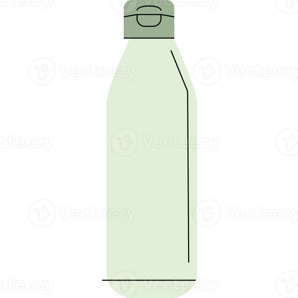 Minimalist Flat Style Body Lotion Bottle PNG Transparent Background