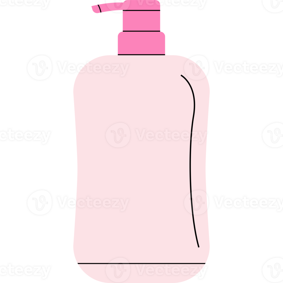 minimalistische vlak stijl lichaam lotion fles PNG transparant achtergrond