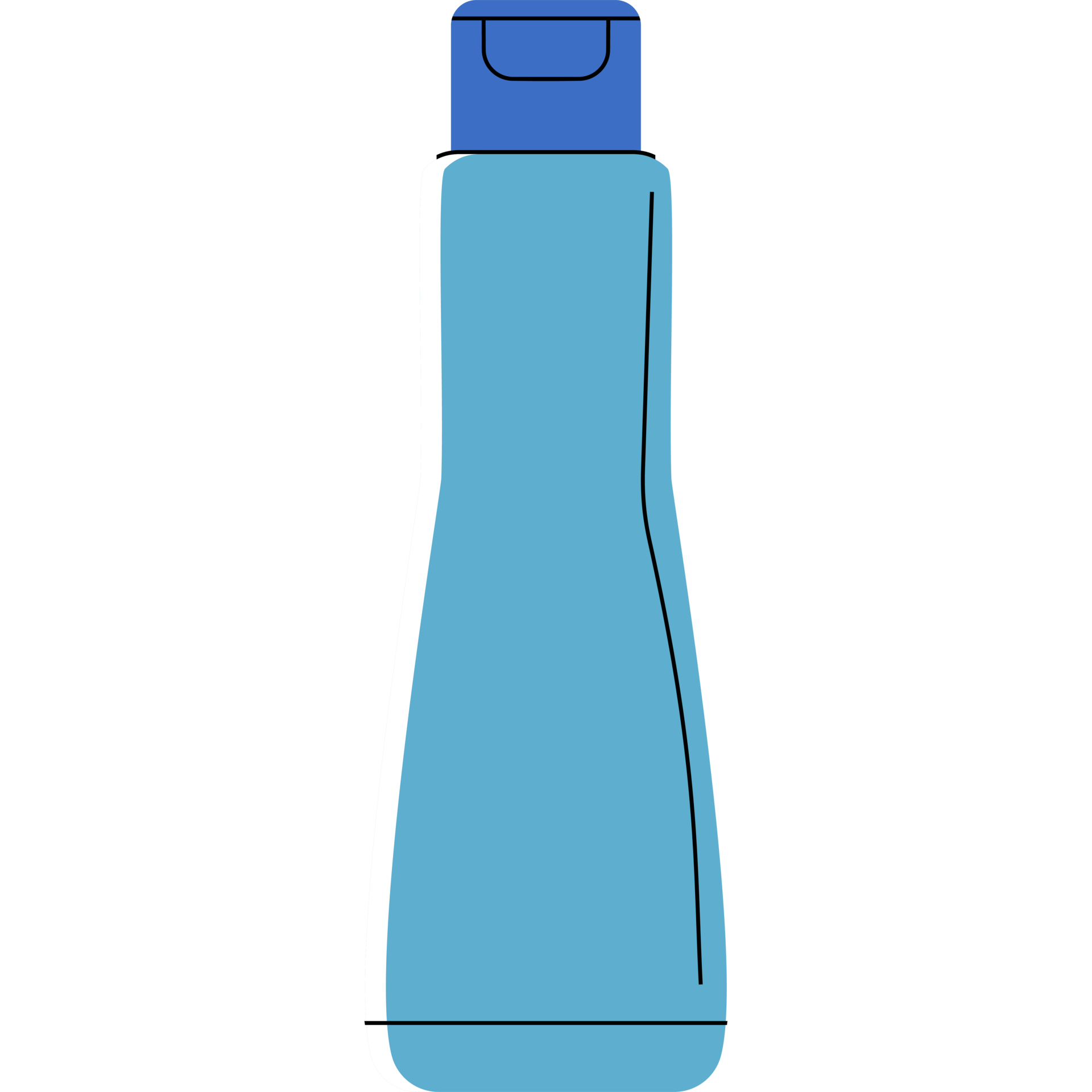 Minimalist Flat Style Body Lotion Bottle PNG Transparent Background