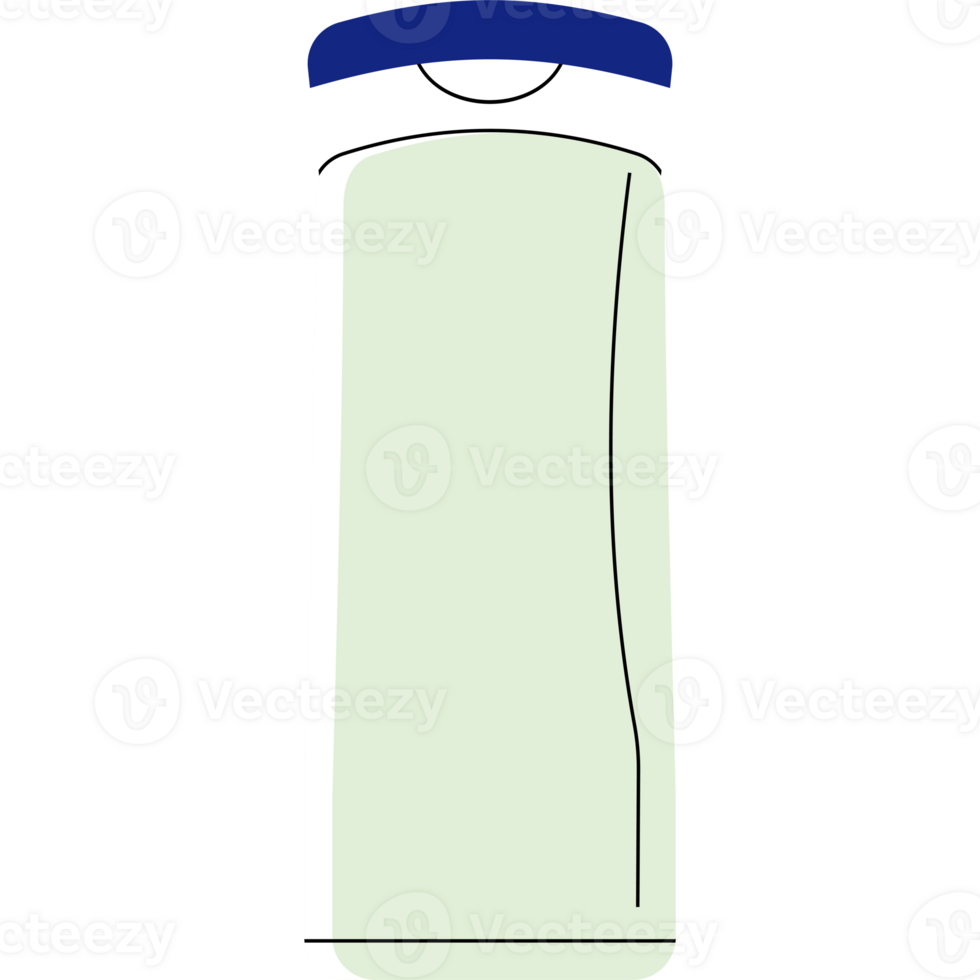 minimalistische vlak stijl lichaam lotion fles PNG transparant achtergrond