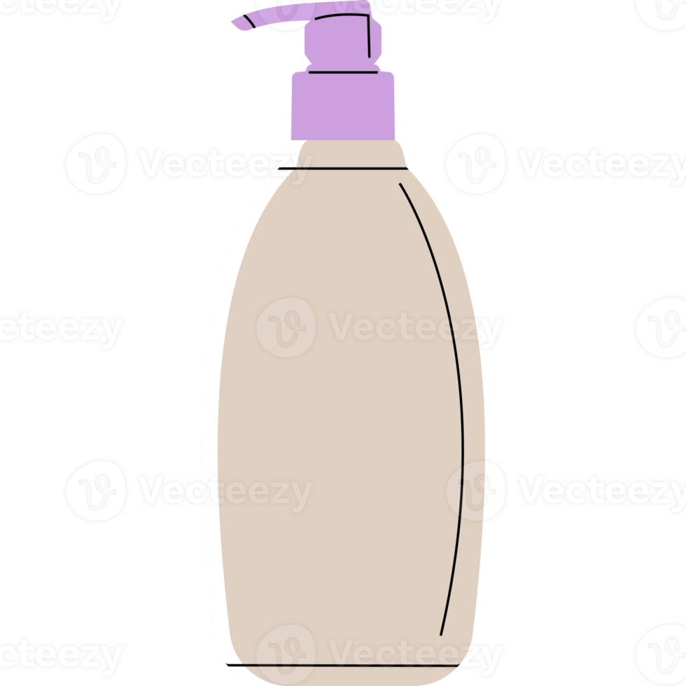 minimalistische vlak stijl lichaam lotion fles PNG transparant achtergrond