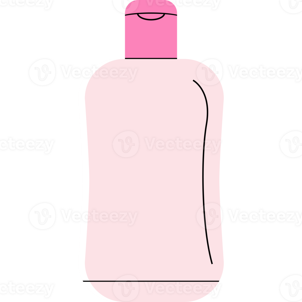 minimalistische vlak stijl lichaam lotion fles PNG transparant achtergrond