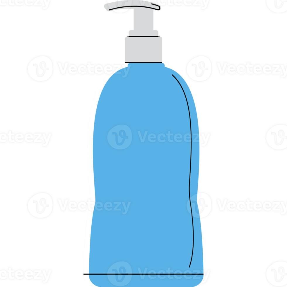 minimalistische vlak stijl lichaam lotion fles PNG transparant achtergrond