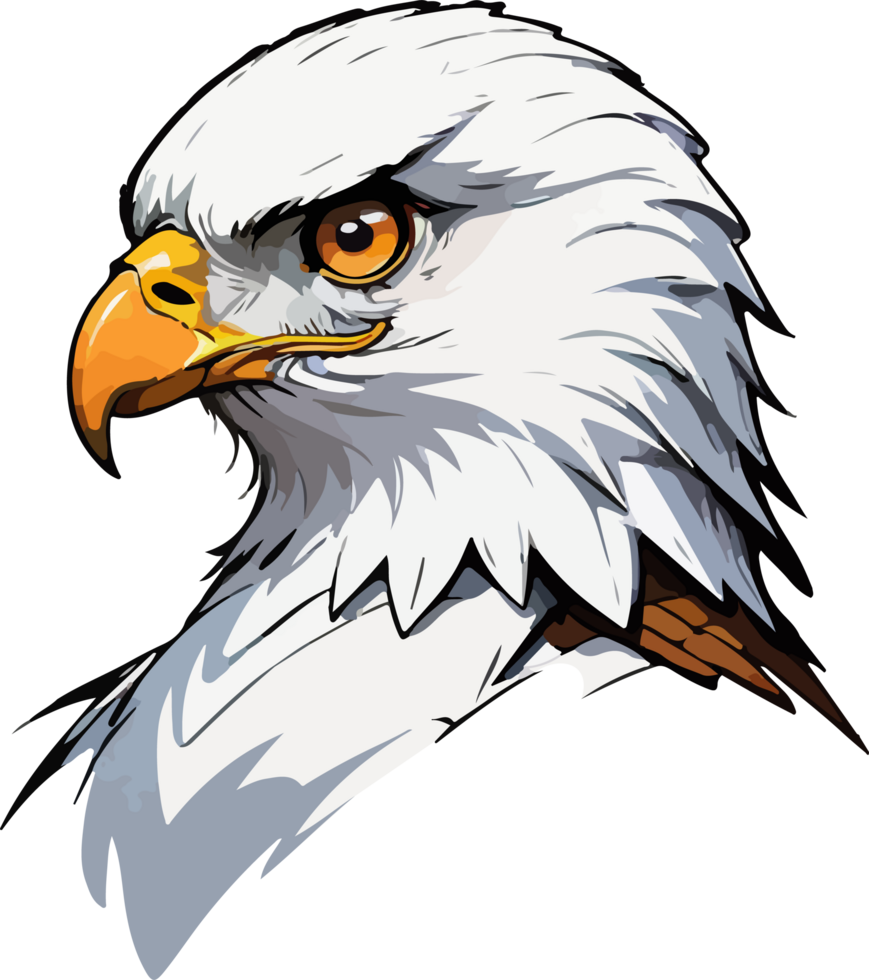 Hawk Head Mascot PNG Image AI Generative