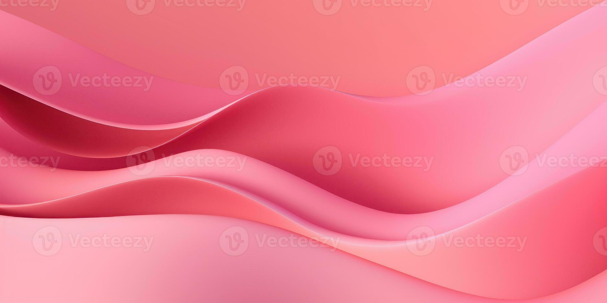 Delicate pink waves forming a graceful paper-like. AI generative. photo
