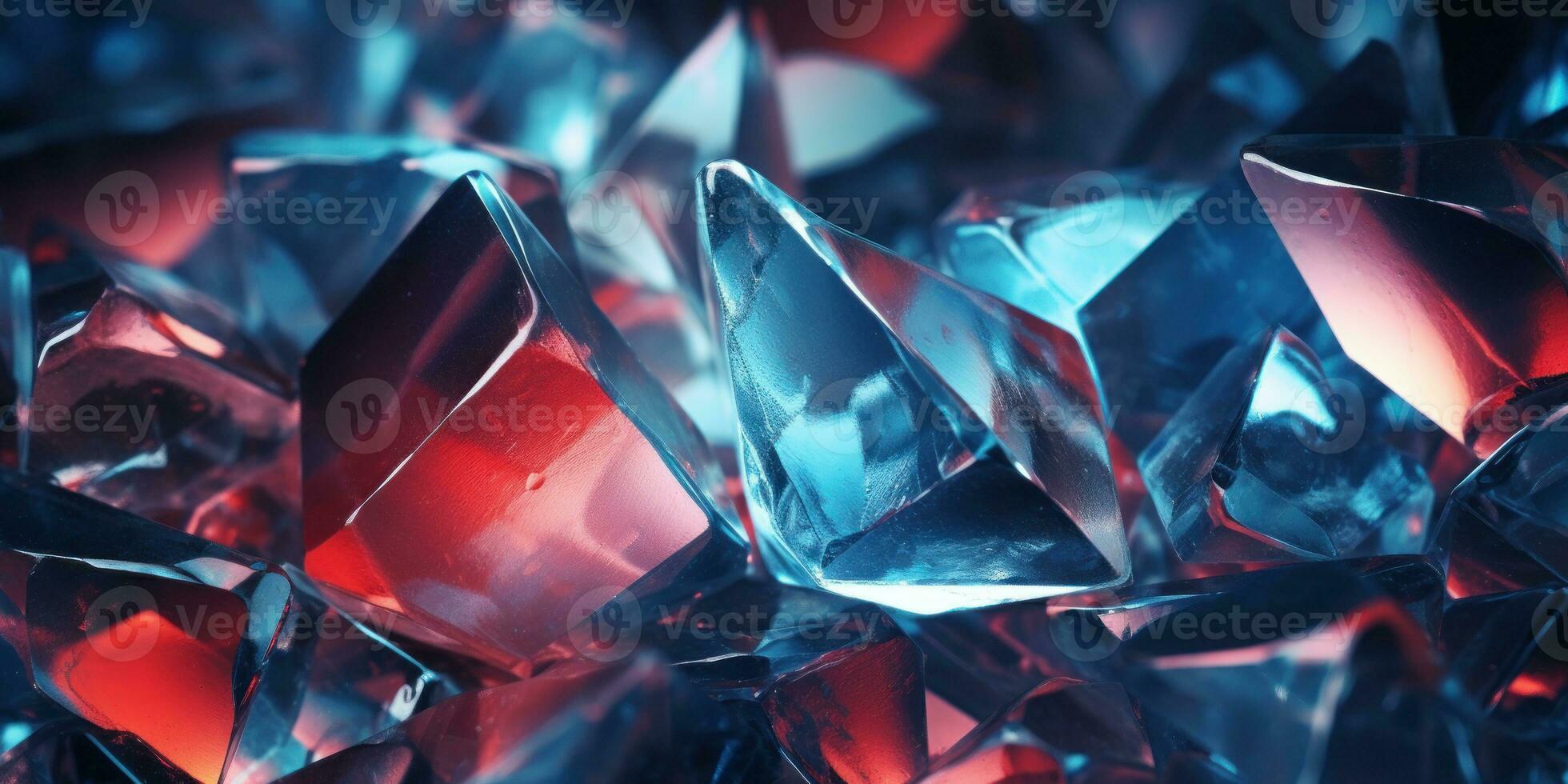 Intricate crystal formations captured in a soft-focus. AI generative. photo