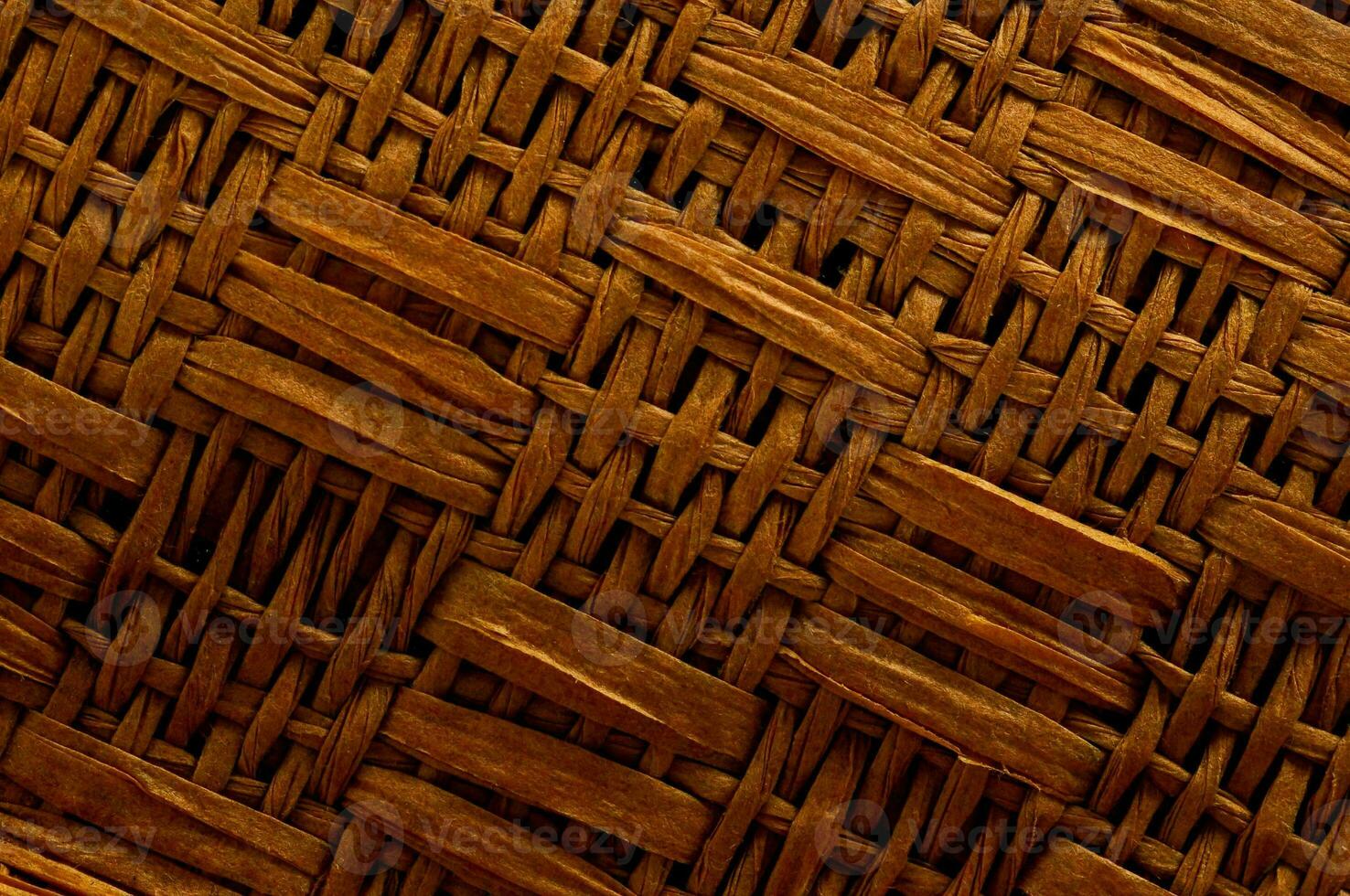 a close up of a wicker basket photo