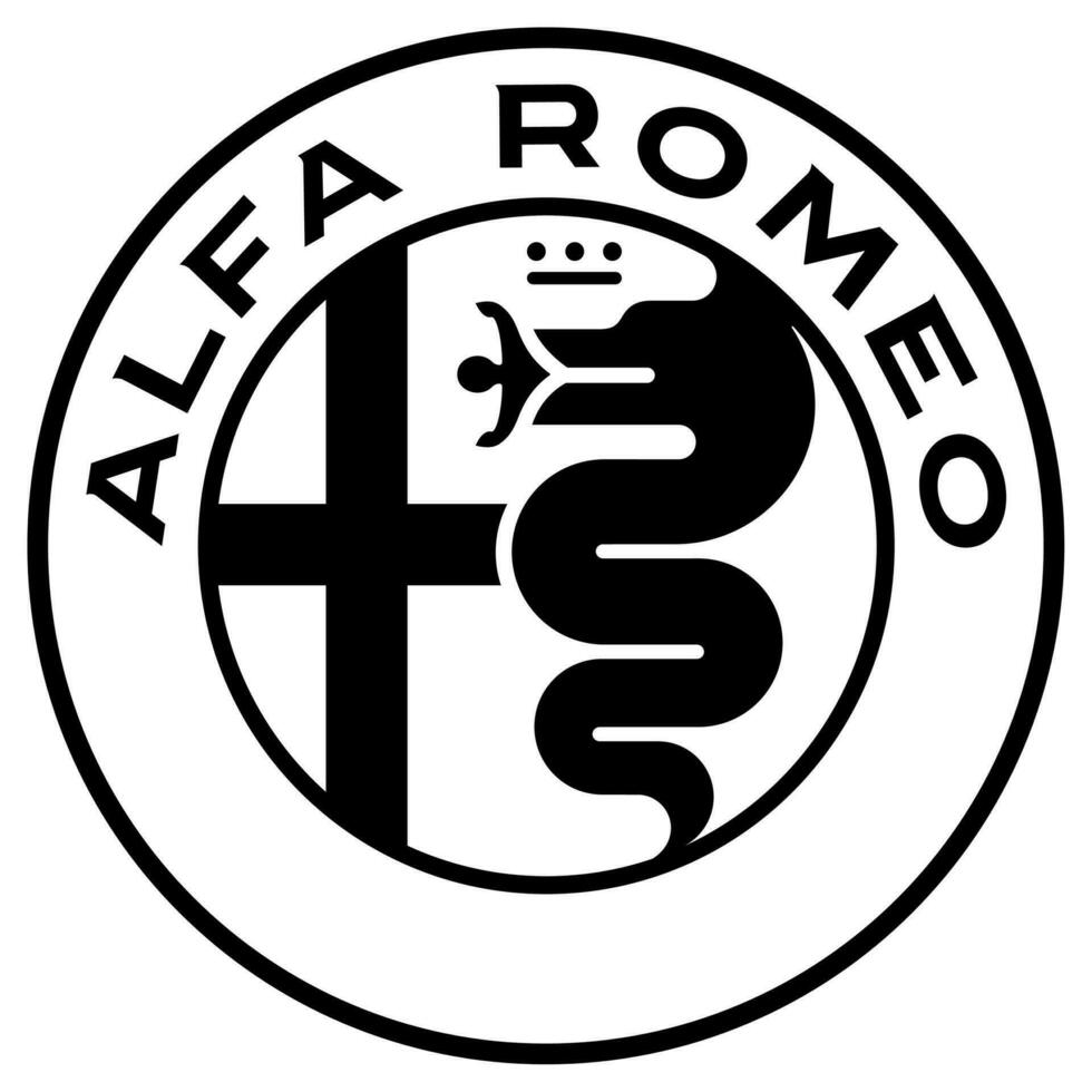 Alfa Romeo car logo vector
